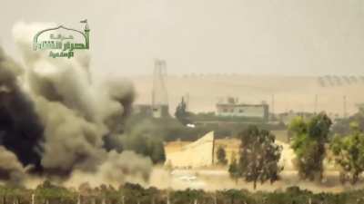 Ahrar al-Sham conducts a two-stage IED attack, hitting the first people on on the scene - 2013