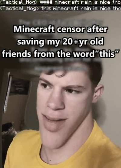 our Realms has it off but it still censors lmao
