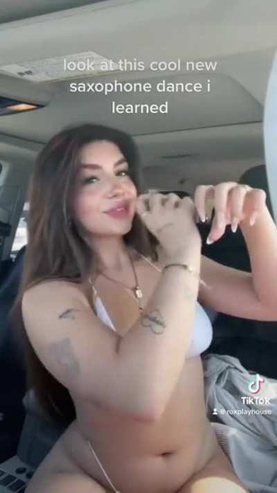 WHAT IS SHE DOING WITH HER HANDS!?!