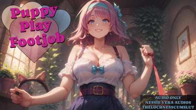 NEW AUDIO!! Puppy Play Footjob