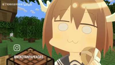 Shika Senbei in Minecraft with Nokotan.