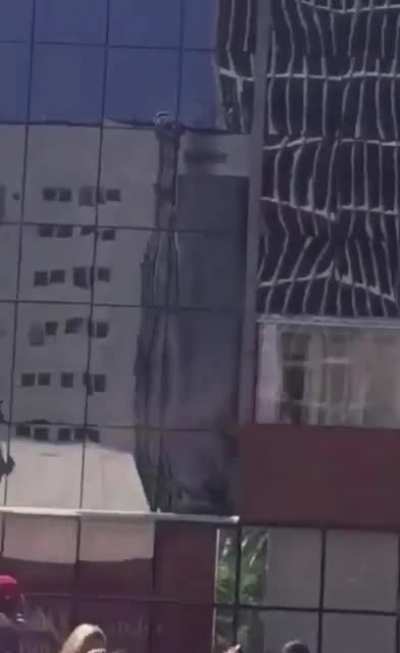 Driver stares at the ladies instead of the road