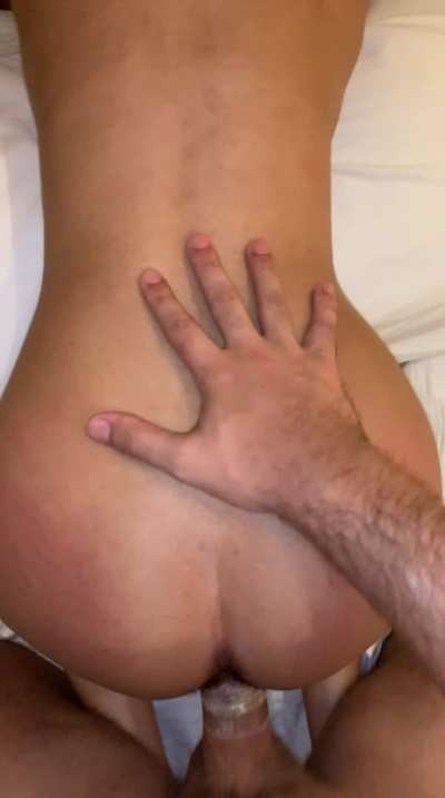 I love it when I am getting spitroasted and hubby starts pushing me onto my bulls cock. He’s knows I am a slut like that.