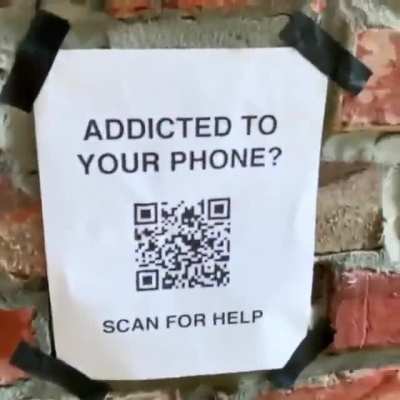 Scan to cure your addiction!