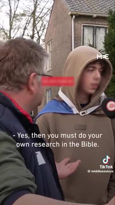 A video shows a Dutch activist interviewing various Israel supporters in the Netherlands, asking them: 