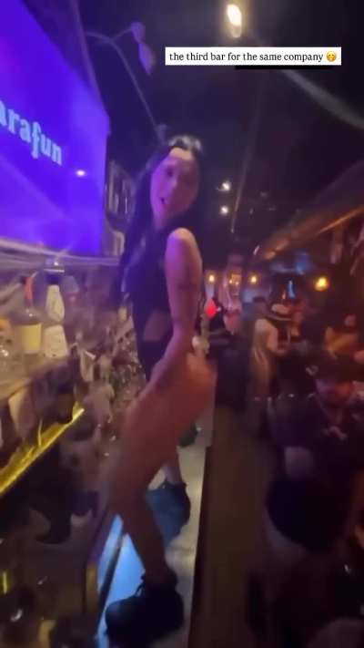 On the bar