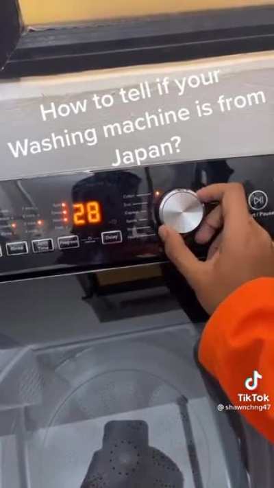 Washing machine from Japan