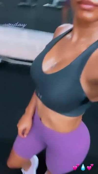 sweaty gym session