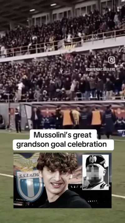 Of course he plays for Lazio you cant make this shit up