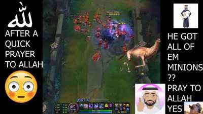 make 🙏 sure 🙏 to 🙏 pray🙏 to 🙏Allah 🤫😔 before you eat minions😋💯🔥 thousands stacks 👌👌👌👌 Nasus be omw 🏃🏃👀 to +12 your sorry ass 😫😫😫 ✊👏👏👏 mashallah brother🙏📿