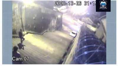 Going down a stairway by car