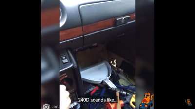 The heater fan in his 240D