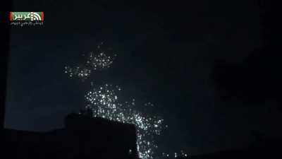 Syrian Army launched an incendiary rocket attack on Opposition controlled Arbin - 2/23/2018