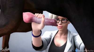 Doctor Mercy taking care of sick dog (eshu)
