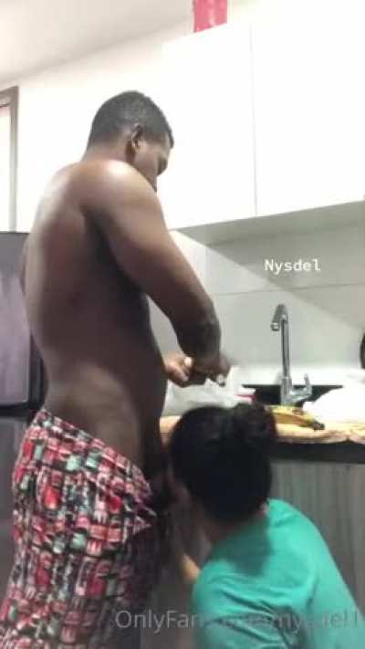 Helping him in kitchen 🤪😝 get full video in comments..!!!