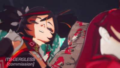 Amber paimon and eula (ItsGergless )[genshin impact]
