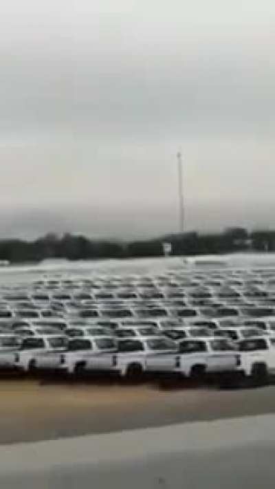Megaflotilla para la guardia nacional... video sacado de twitter.