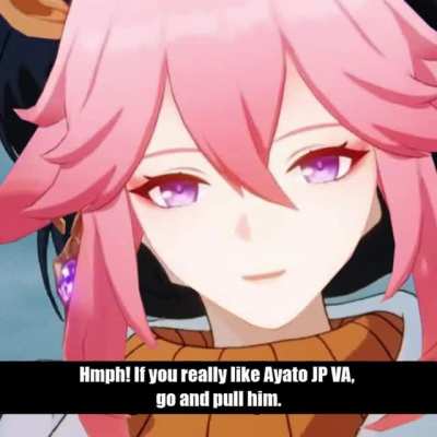 After watching JP Arataki Itto character tease video... Abayo, Yae Miko!