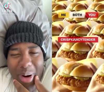 Crispy juicy tender
