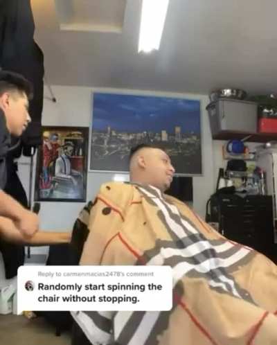 Barber pranks customer part 3