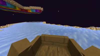 I made a rainbow road themed ice boat race!