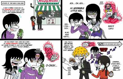 some Chainsaw Man X JoJo Part 5 comic idk