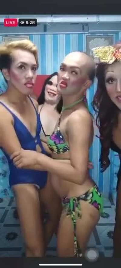 Weird party with bizarre people