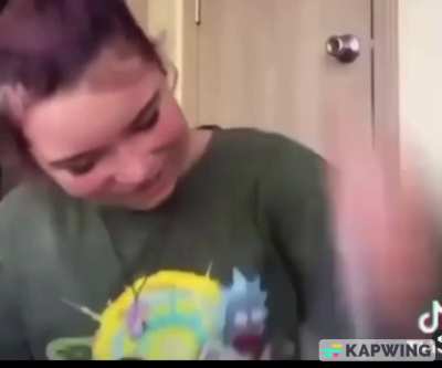 Doing a stupid tiktok challenge get the stupid prize for it.