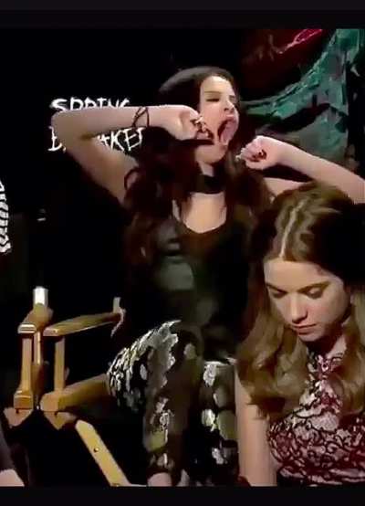 She could take two at once in that open mouth