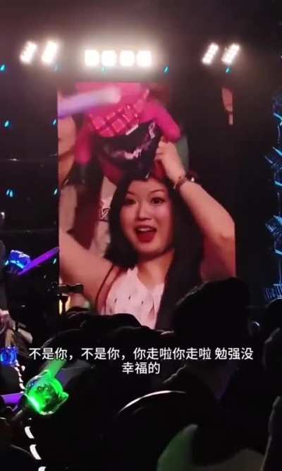 Girl tries to steal the spotlight to win a prize