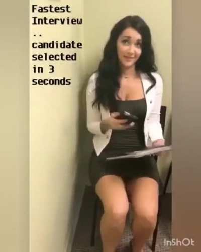 Fastest interview ever