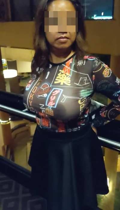Going to the hotel bar for some teasing