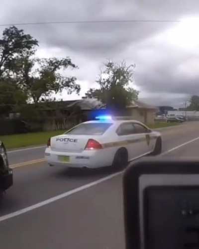 Caught speeding