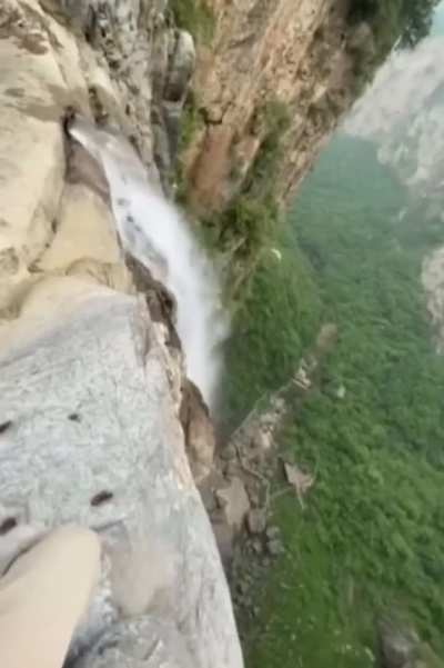China's highest Yuntai Mountain waterfall turned out to be fake and every year millions of people visit's there thinking it's a natural formation. 