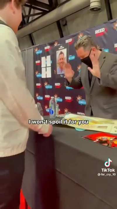 Roger Clark accidentally spoiling the game for someone