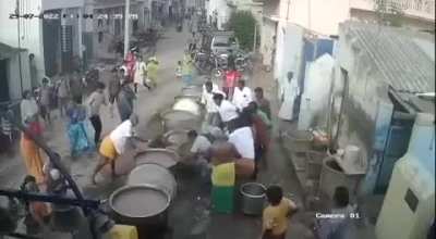 Man fell into boiling water