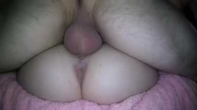Full load inside her wet pussy this morning...