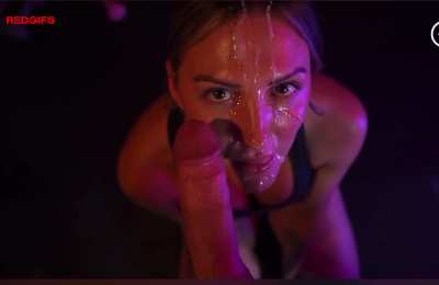 The way she sucks dick, I’m not surprised he covered her face.