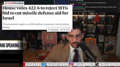 Hasan Piker: “If you make an honest assessment of every legislative achievement AOC has done in her career and then compare it to Marjorie Taylor Greene’s track record and you still think Marjorie Taylor Greene is actually better than AOC, you’re genuinel