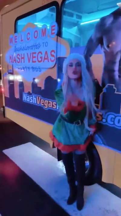 Lana flashing her ass
