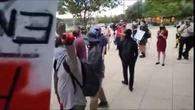 ImHiram harassed, then threatened and attacked for streaming a BLM rally in Austin 9/23