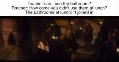 The bathrooms are a disturbing place