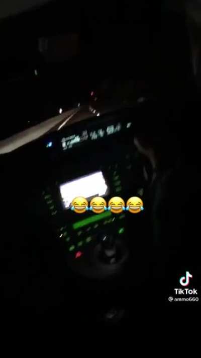 Taxi driver on the wrong side of highway