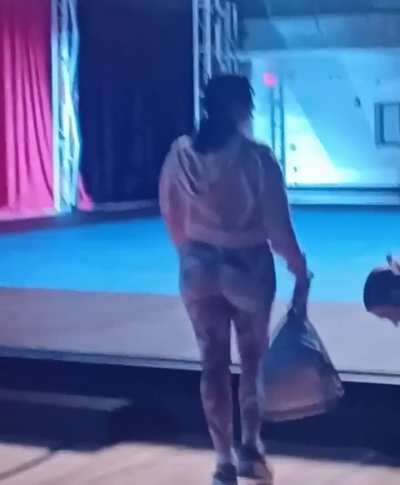 Mary walking