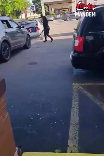 Driver rams car into another parked car 