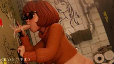 Velma found a gloryhole (GrandCupido) [Scooby-Doo]