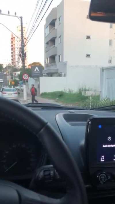 what is he doing...?