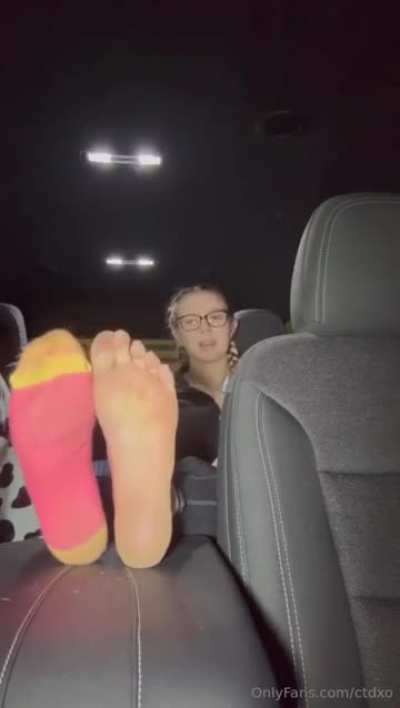 Socks in the car