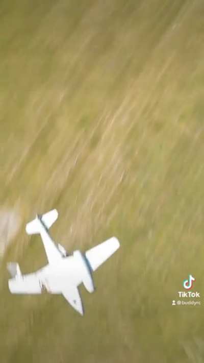 Foamboard airplane exploding.