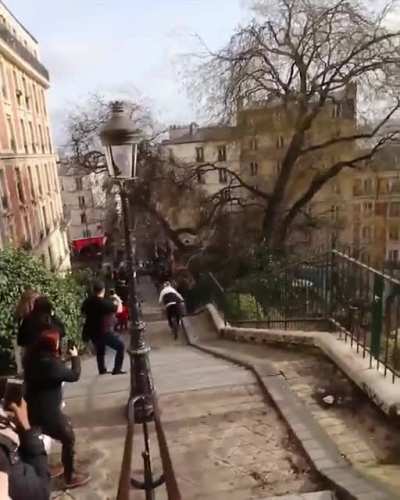 Quickest way down the stairs